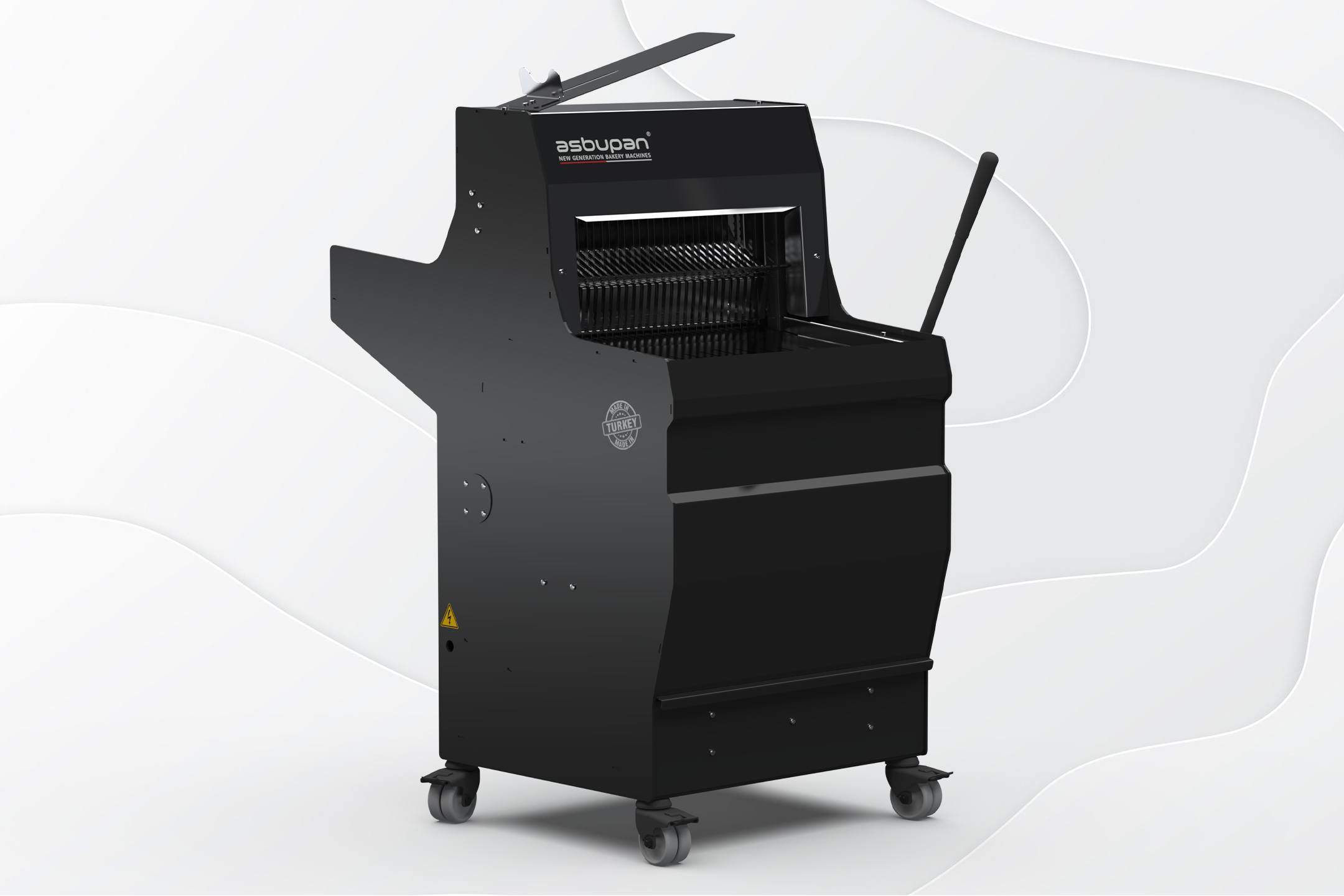 Küçük ölçekli işletmeler için kompakt ve ergonomik yarı otomatik ekmek dilimleme cihazı