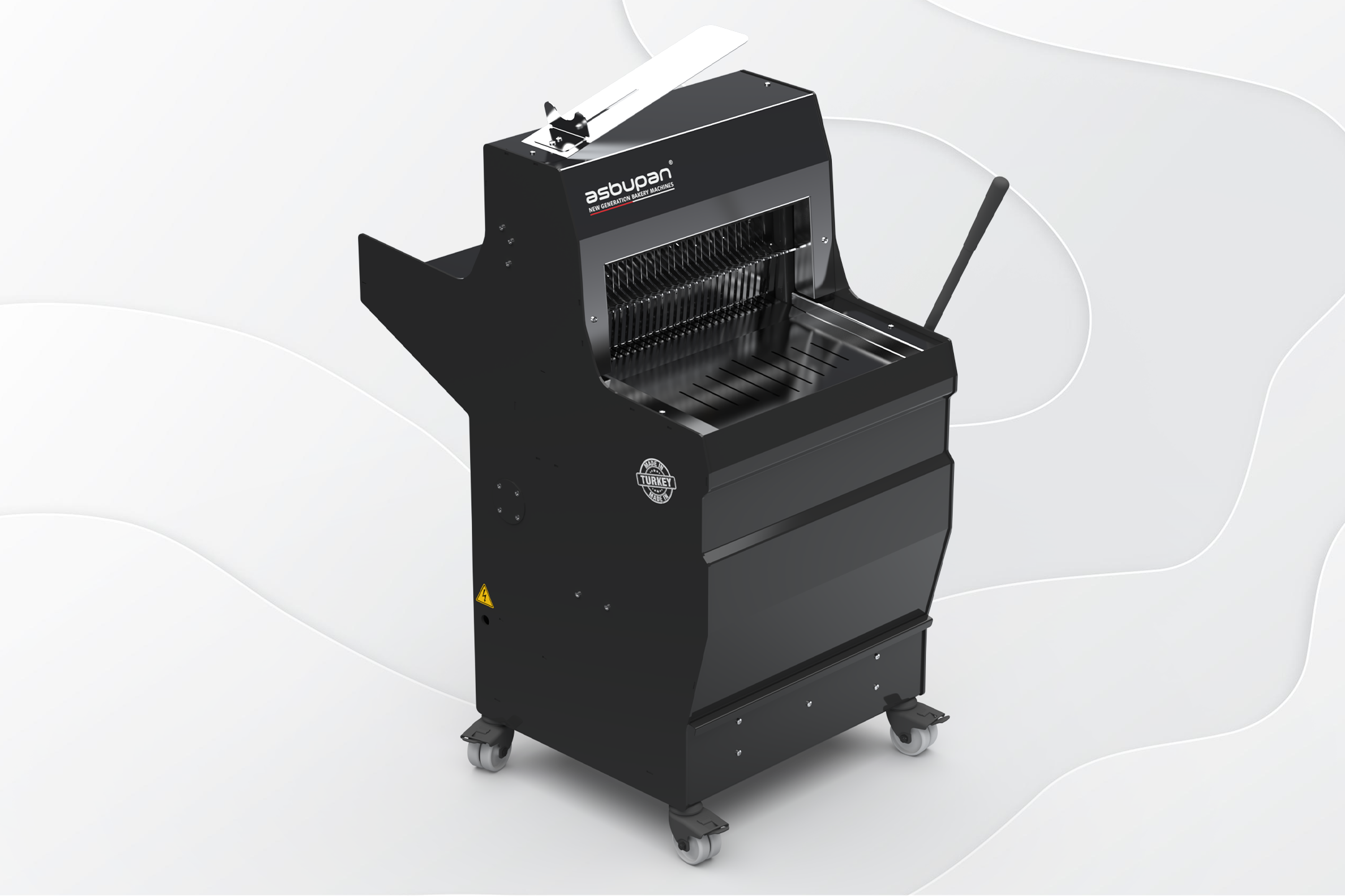 Dilim kalınlığı ayarlanabilen, uzun ömürlü bıçaklara sahip yeni model ekmek dilimleme makinesi