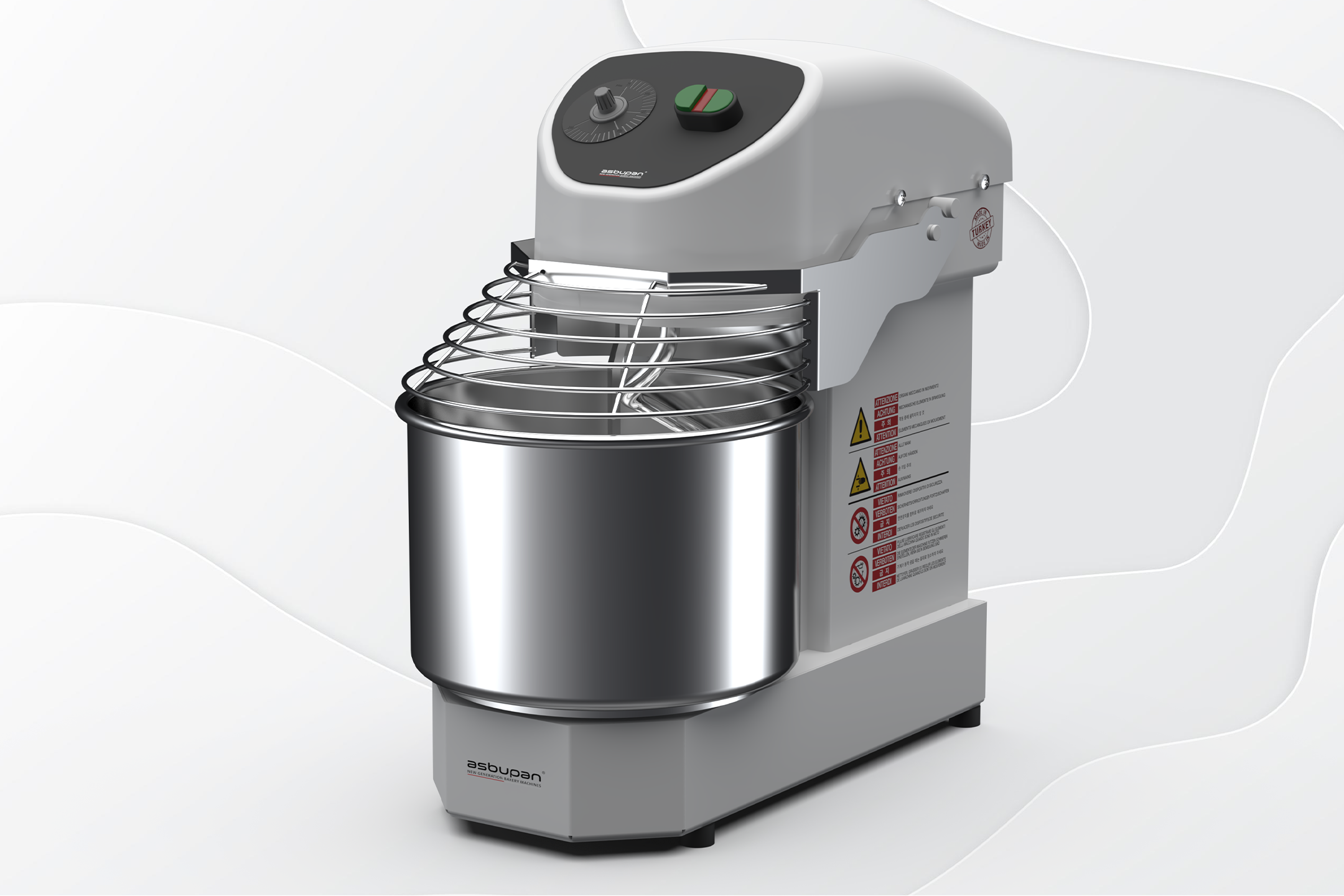 Yerden tasarruf sağlayan kompakt tasarımlı, 8 kg (5 kg un) toplam hamur kapasiteli yoğurma cihaz