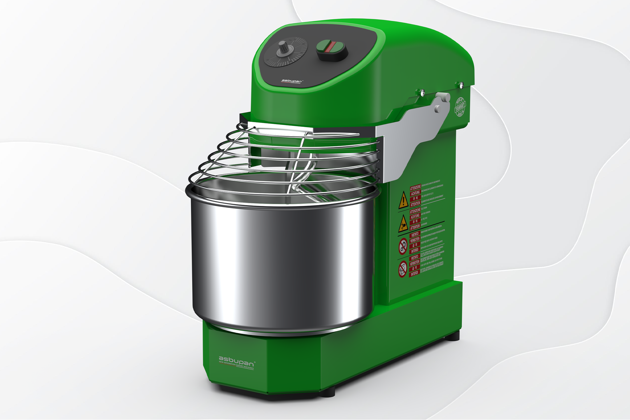 Güçlü motoruna rağmen minimum titreşimle çalışan, stabil ve verimli 5 kg un karıştırma cihazı