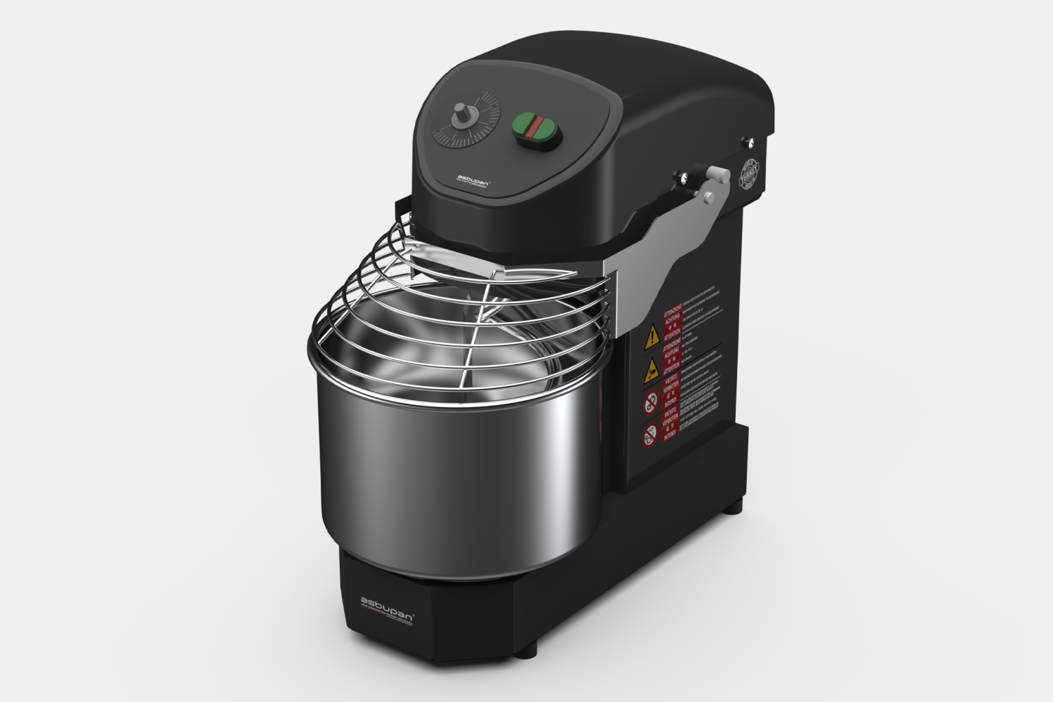 Küçük ve orta ölçekli işletmeler için profesyonel, 5 kg un yoğurma kapasiteli masaüstü spiral mikser makinesi