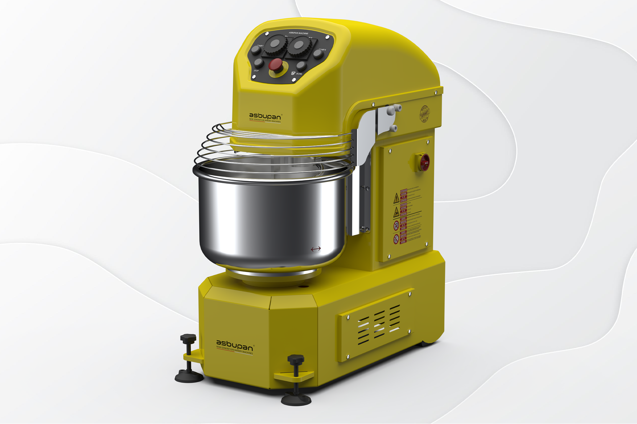 12 kg un ve toplamda 20 kg hamur işleme kapasiteli, dayanıklı endüstriyel un yoğurma çöz