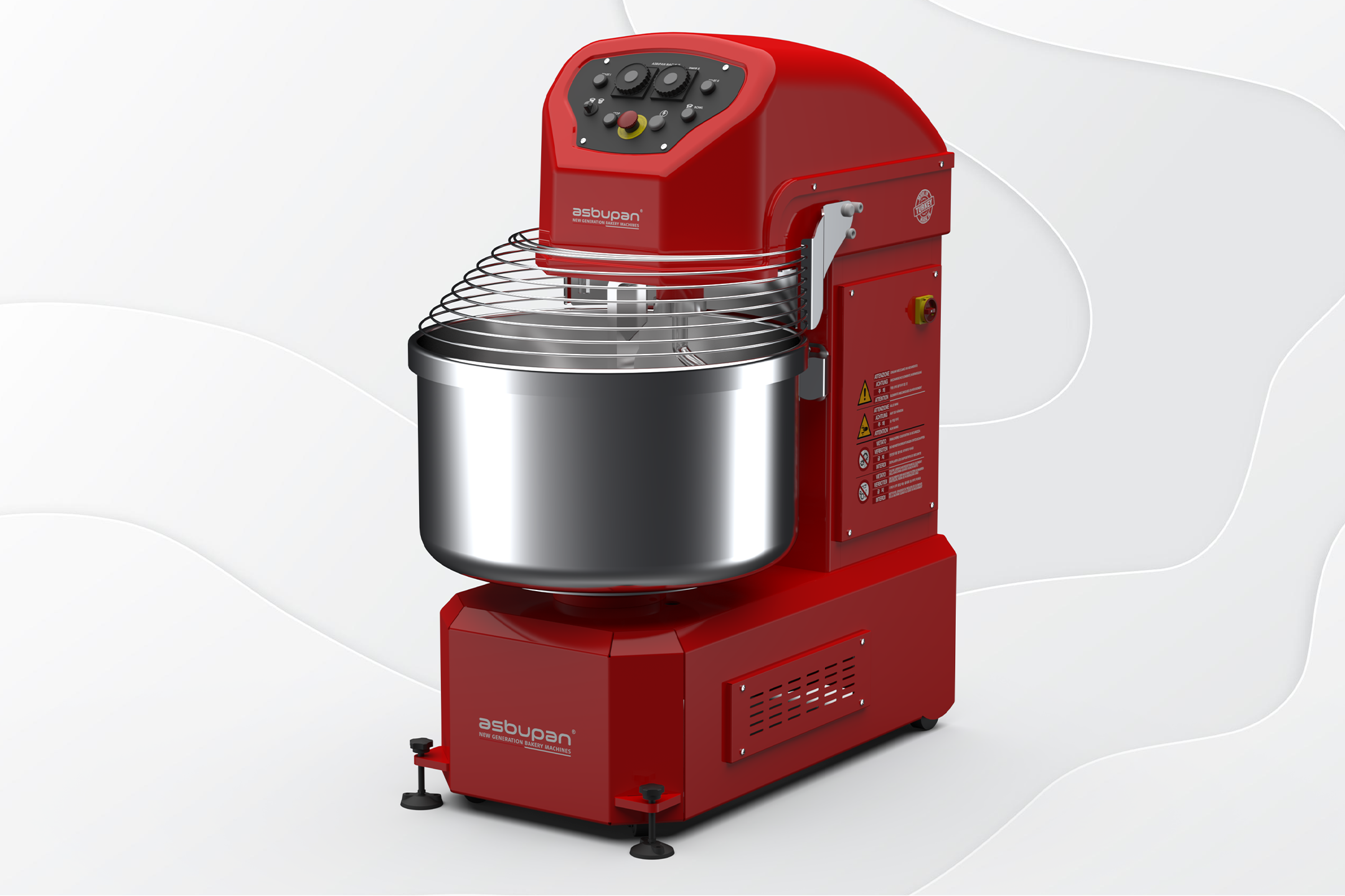 Unlu mamul üretim tesisleri için ideal, programlanabilir kontrollü profesyonel hamur karıştırıcı