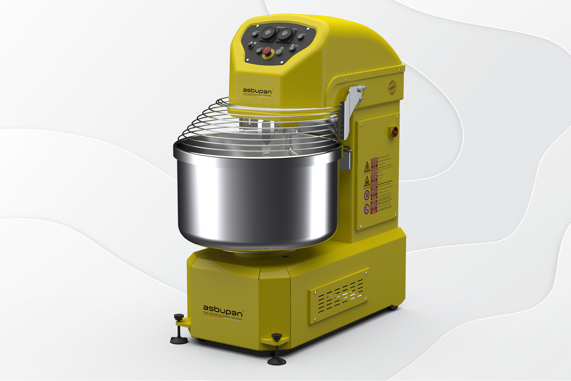 60 kg un ve toplamda 100 kg hamur işleme kapasiteli, dayanıklı endüstriyel un yoğurma çözümü