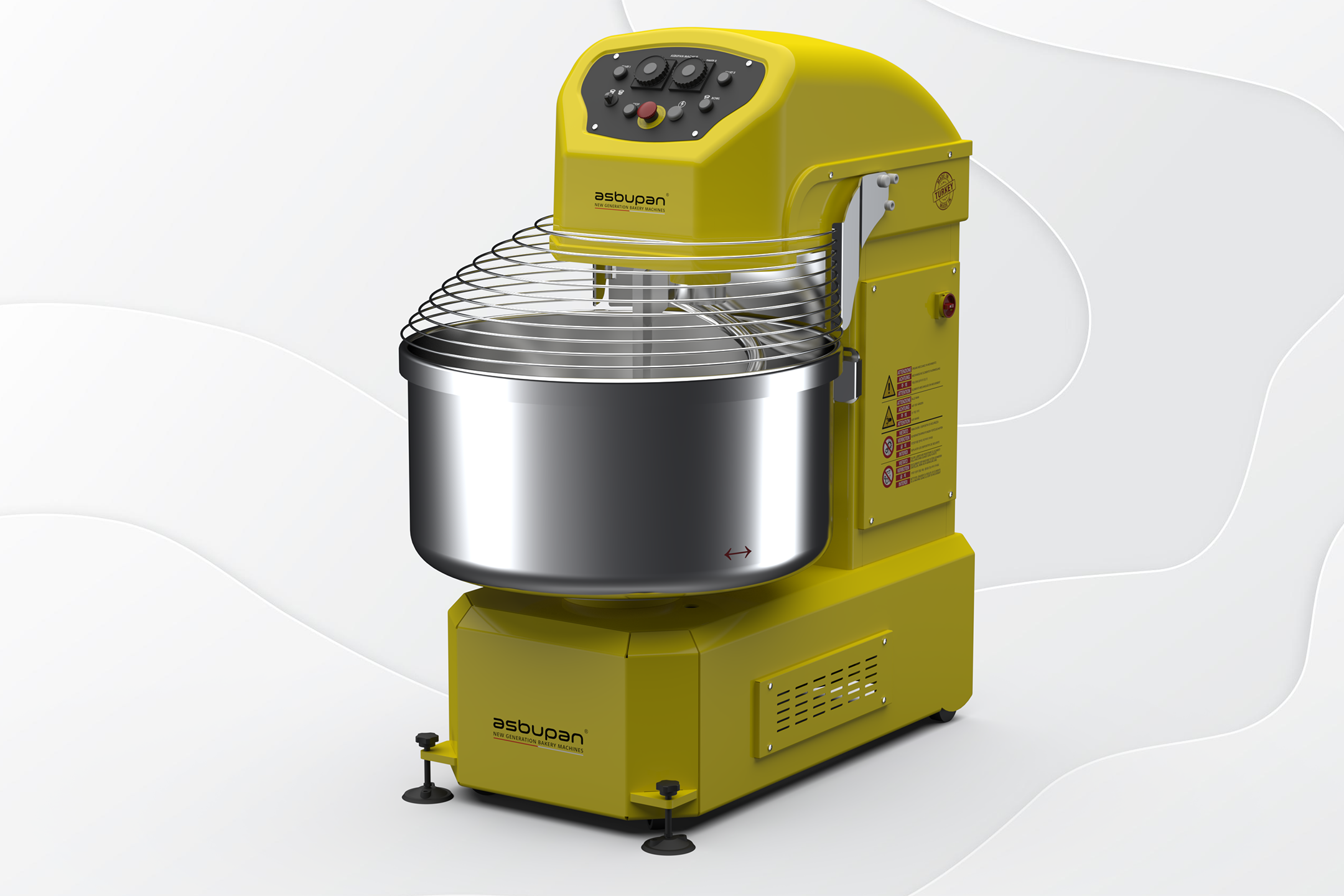 80 kg un ve toplamda 130 kg hamur işleme kapasiteli, dayanıklı endüstriyel un yoğurma çözümü